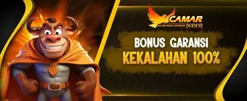 BONUS GARANSI KEKALAHAN 100% promotion banner